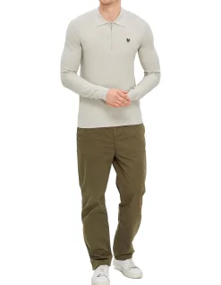Drift Knitted Polo Slim Fit Dark Ink