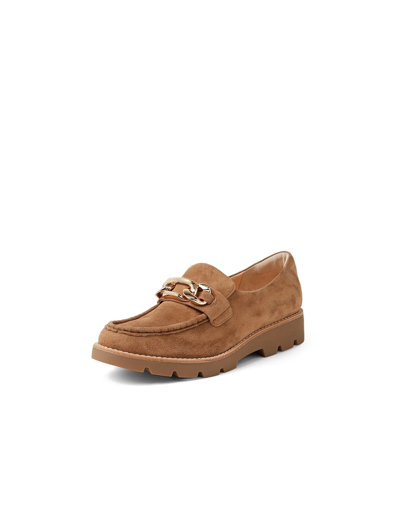 Drizza Chain Detail Suede Loafers