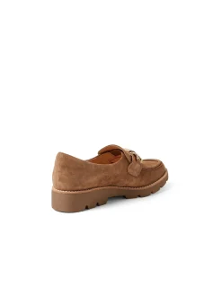 Drizza Chain Detail Suede Loafers