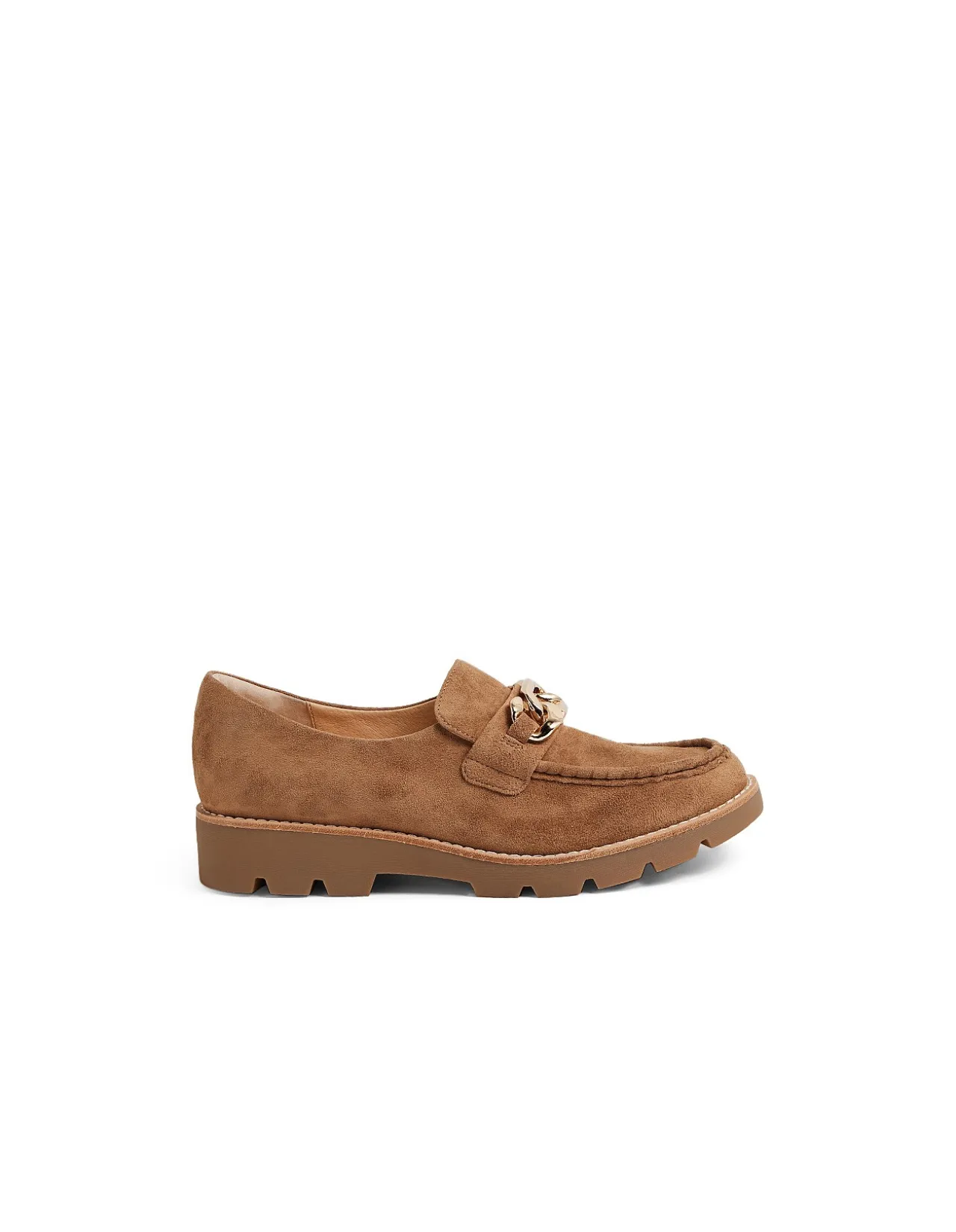 Drizza Chain Detail Suede Loafers