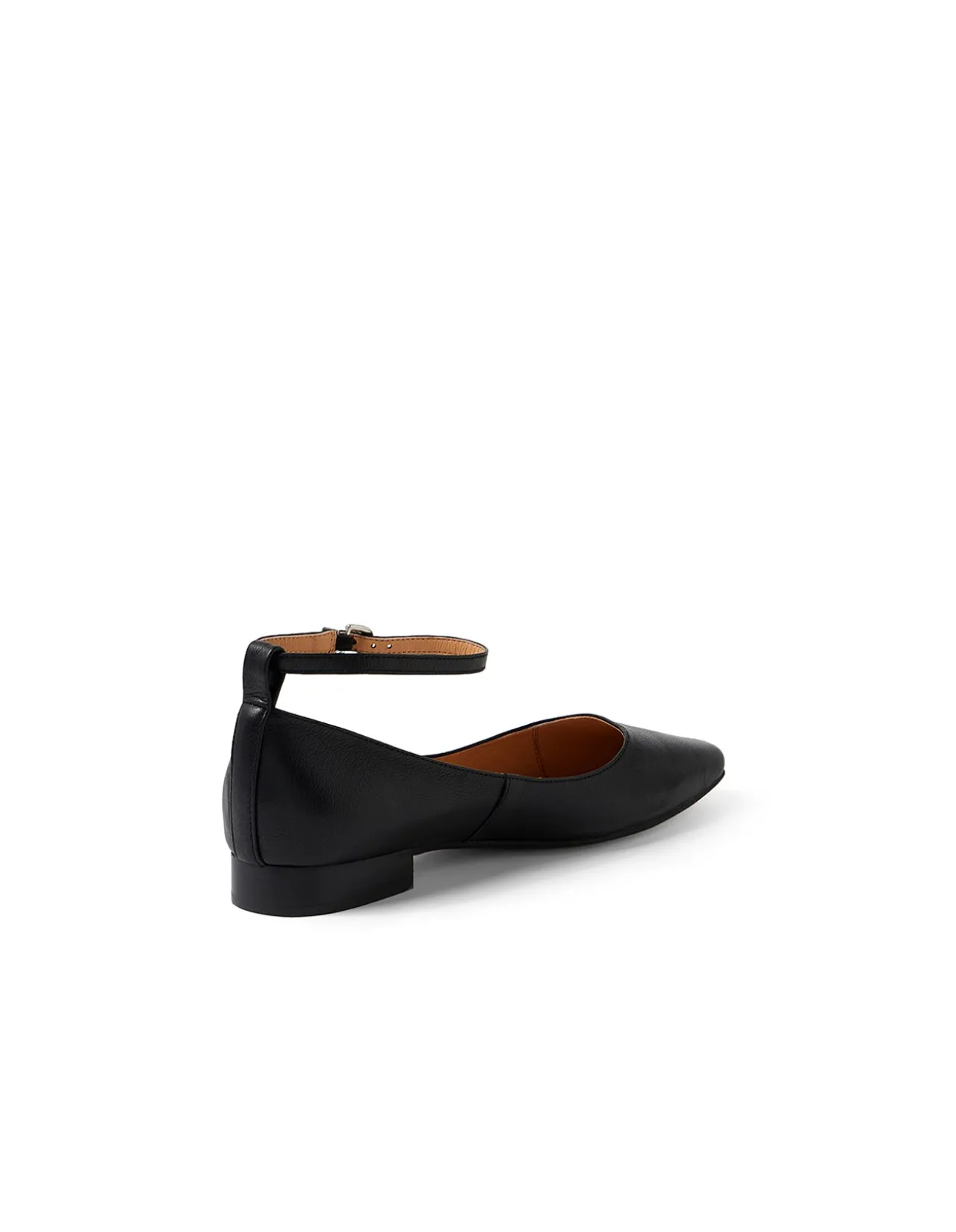 Dulche Ankle Strap Leather Flat Shoes
