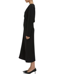 Dune Draped Waist Midi Dress