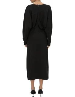 Dune Draped Waist Midi Dress