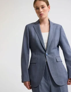 EBONY WOOL BLEND SUIT JACKET