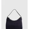 Ebony Suede Handbag - Navy