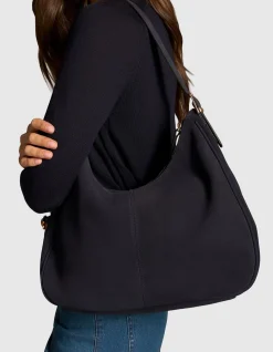 Ebony Suede Handbag - Navy