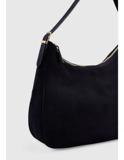 Ebony Suede Handbag - Navy