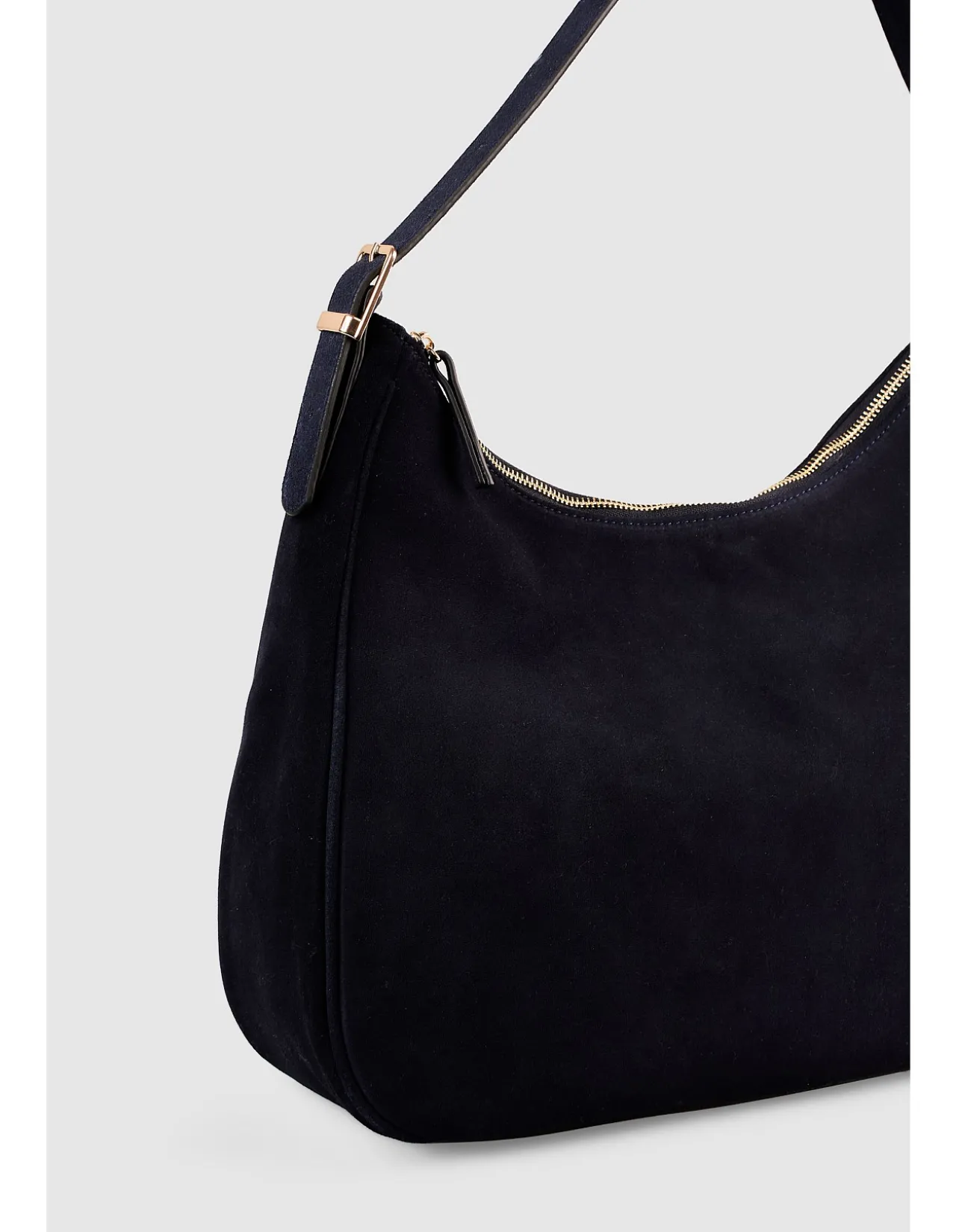 Ebony Suede Handbag - Navy