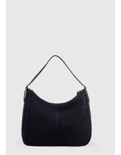 Ebony Suede Handbag - Navy