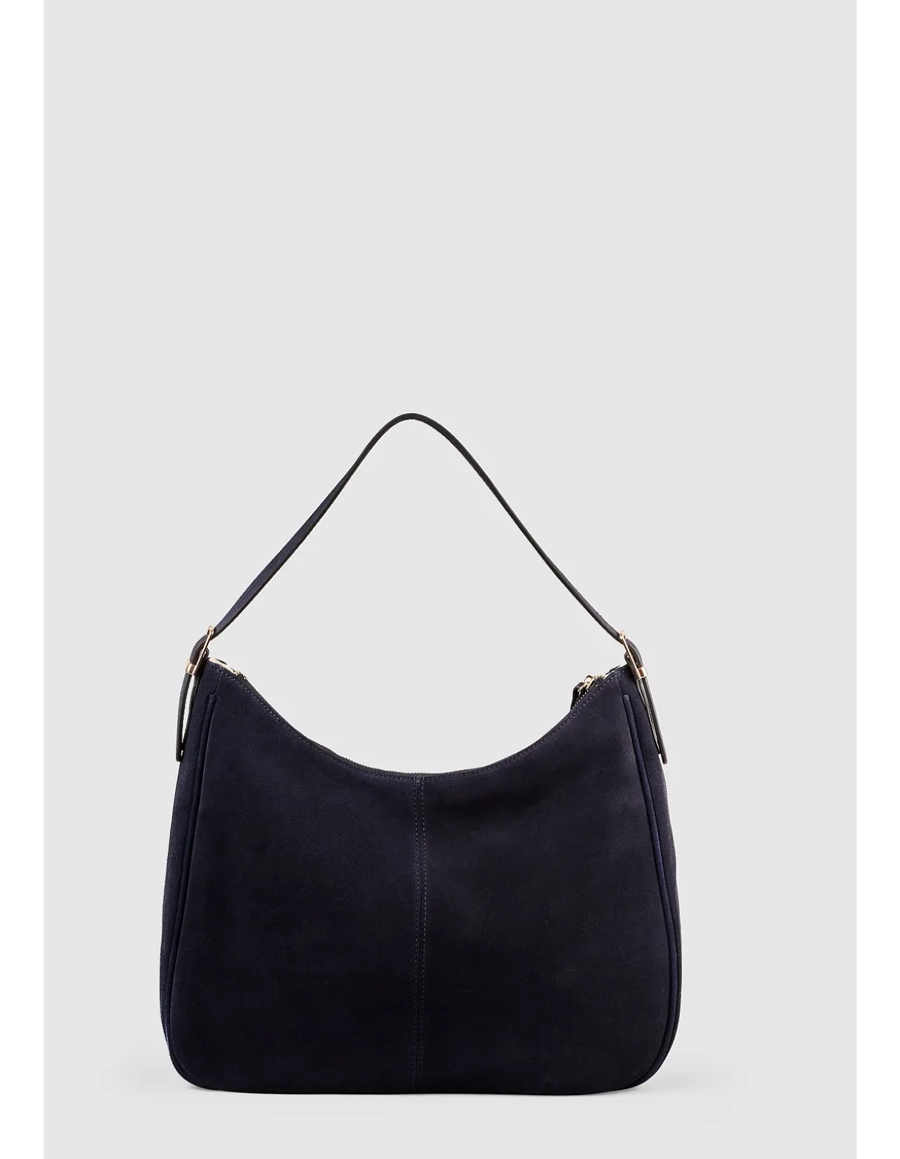 Ebony Suede Handbag - Navy