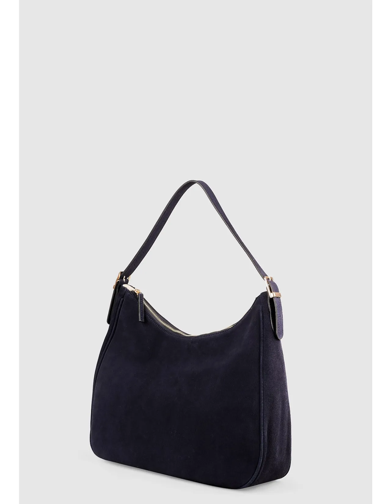 Ebony Suede Handbag - Navy