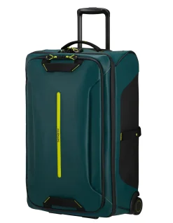 Ecodiver 67cm Water Resistant Wheeled Duffle Dark Teal Lime
