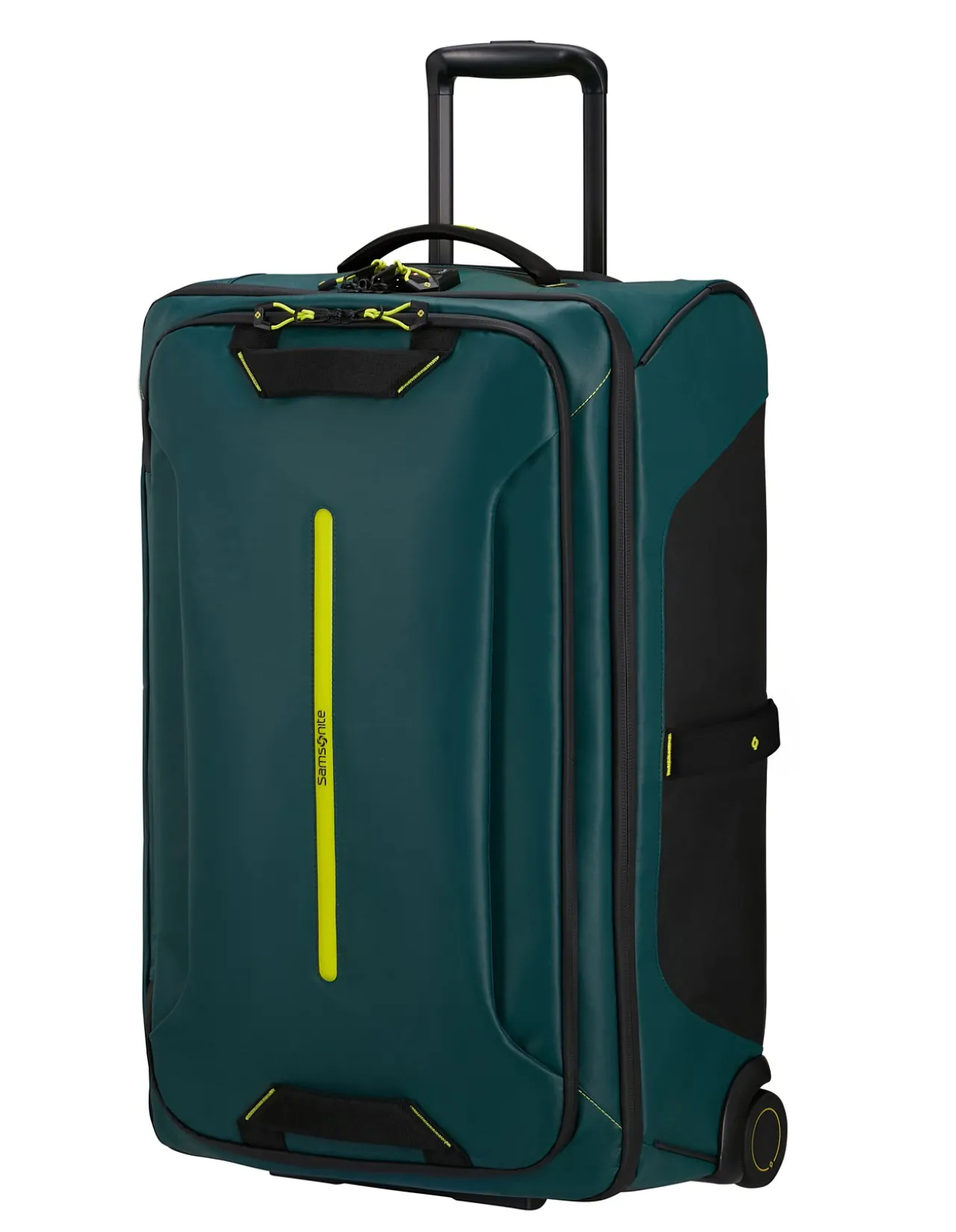 Ecodiver 67cm Water Resistant Wheeled Duffle Dark Teal Lime