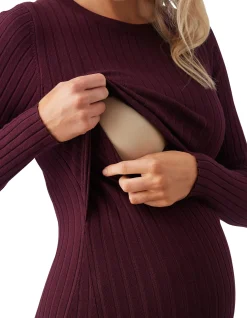 EDEN KNIT NURSING DRESS