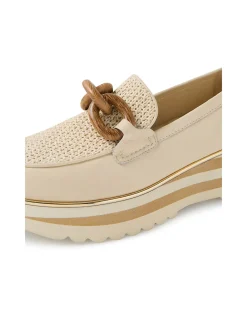 EGGEY Woven Chain Detail Platform Loafers