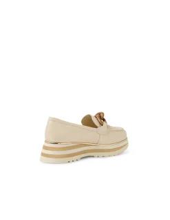 EGGEY Woven Chain Detail Platform Loafers