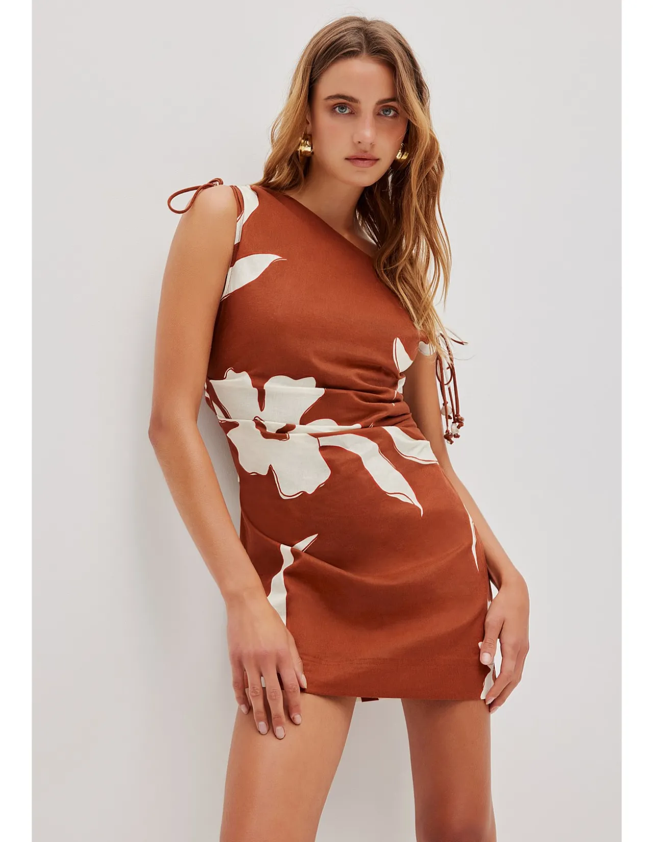 ELARA ASYMMETRICAL MINI DRESS
