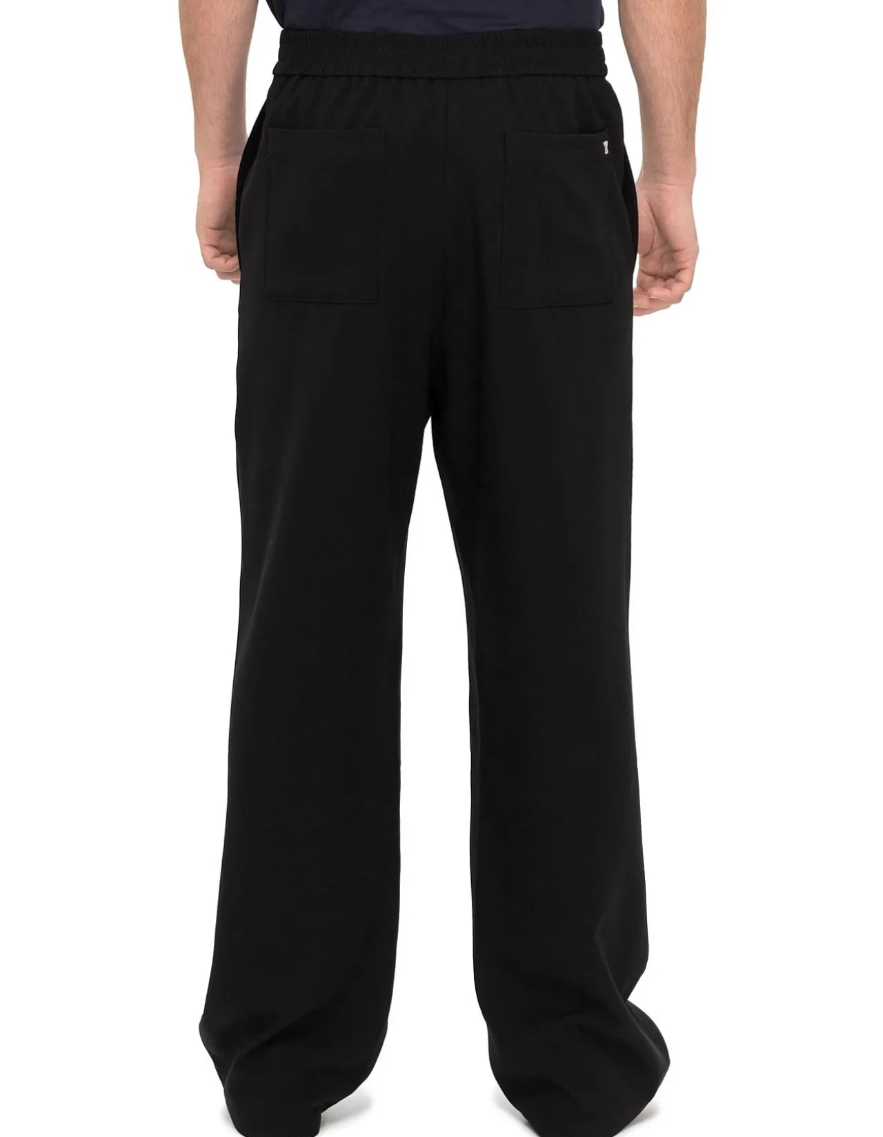 Elasticated Waist Trousers Black