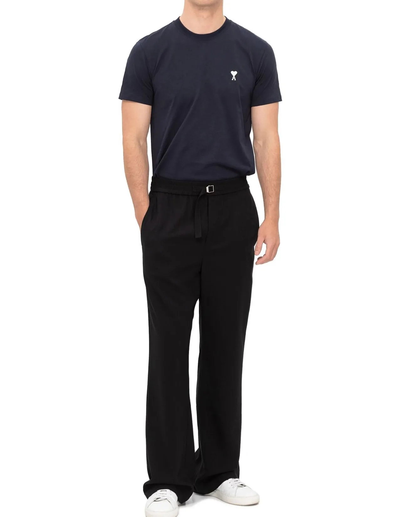 Elasticated Waist Trousers Black