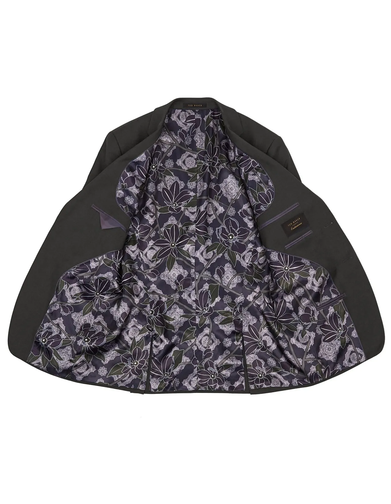 Elegan Notch Lapel Wool Jacket Black