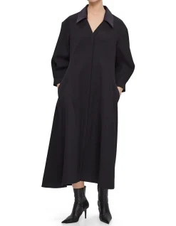Elegant Long Sleeve Dress Black