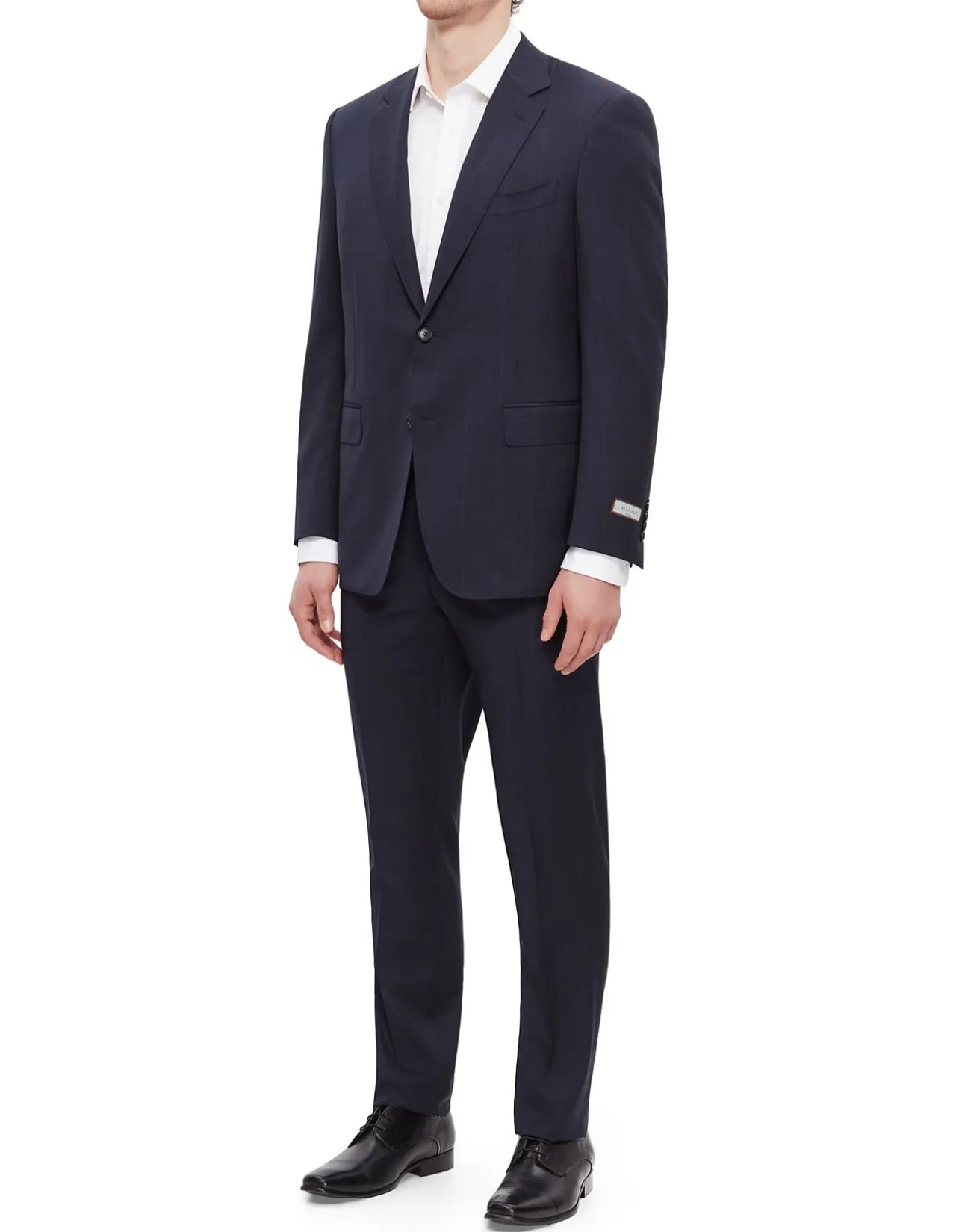 Elegant Navy Wool Suit