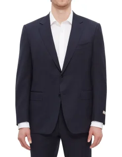 Elegant Navy Wool Suit