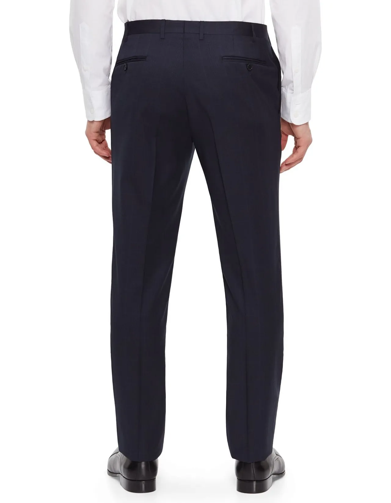 Elegant Navy Wool Suit