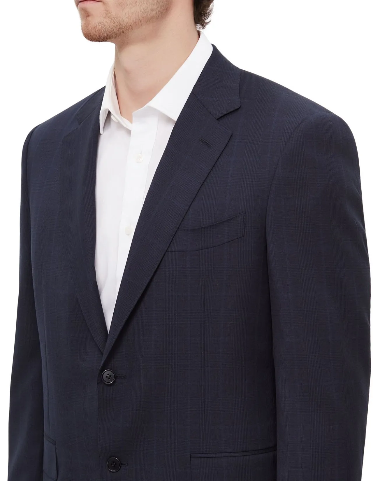 Elegant Navy Wool Suit