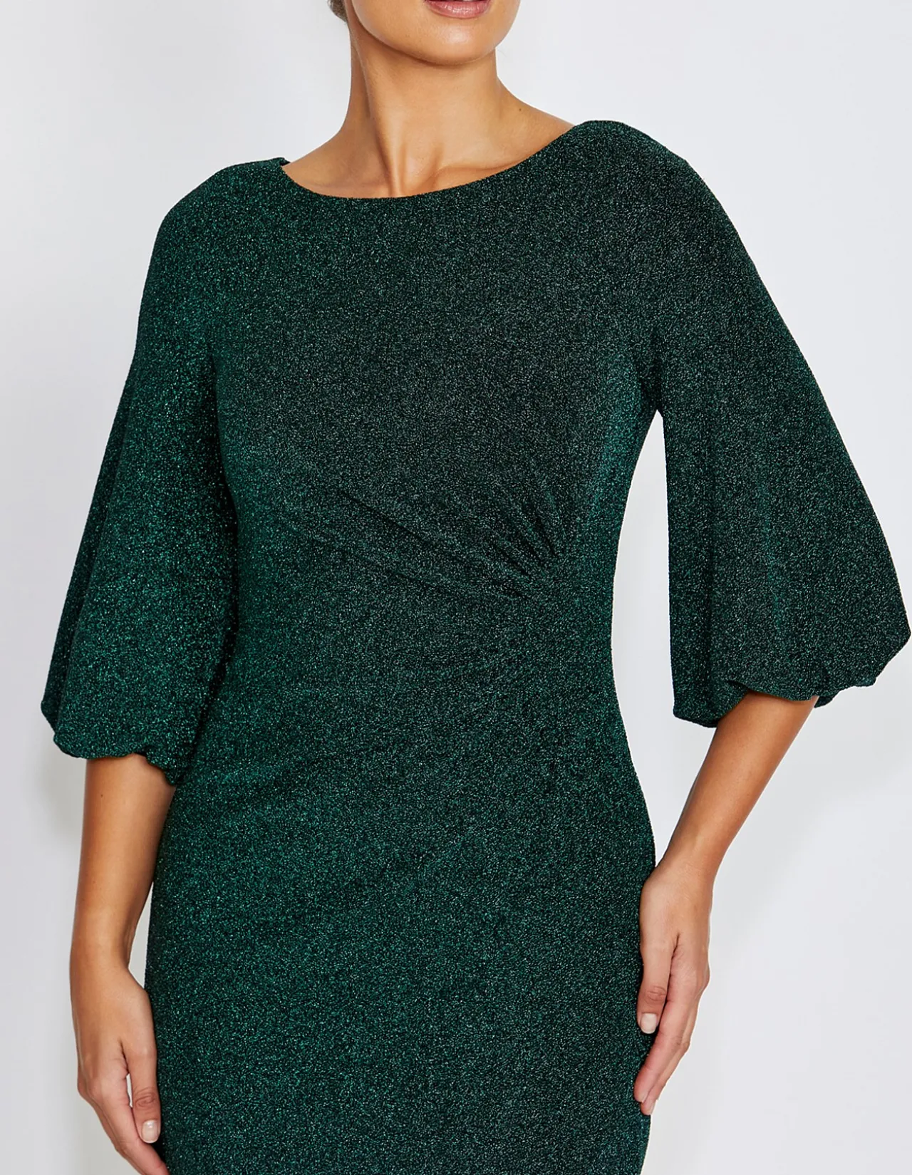 ELETTE FOREST LUREX DRESS