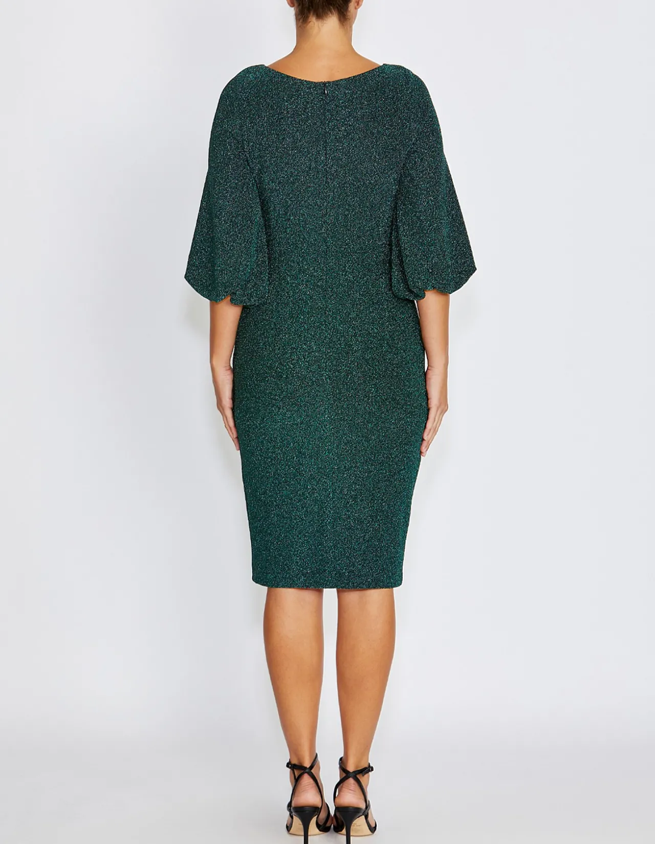 ELETTE FOREST LUREX DRESS