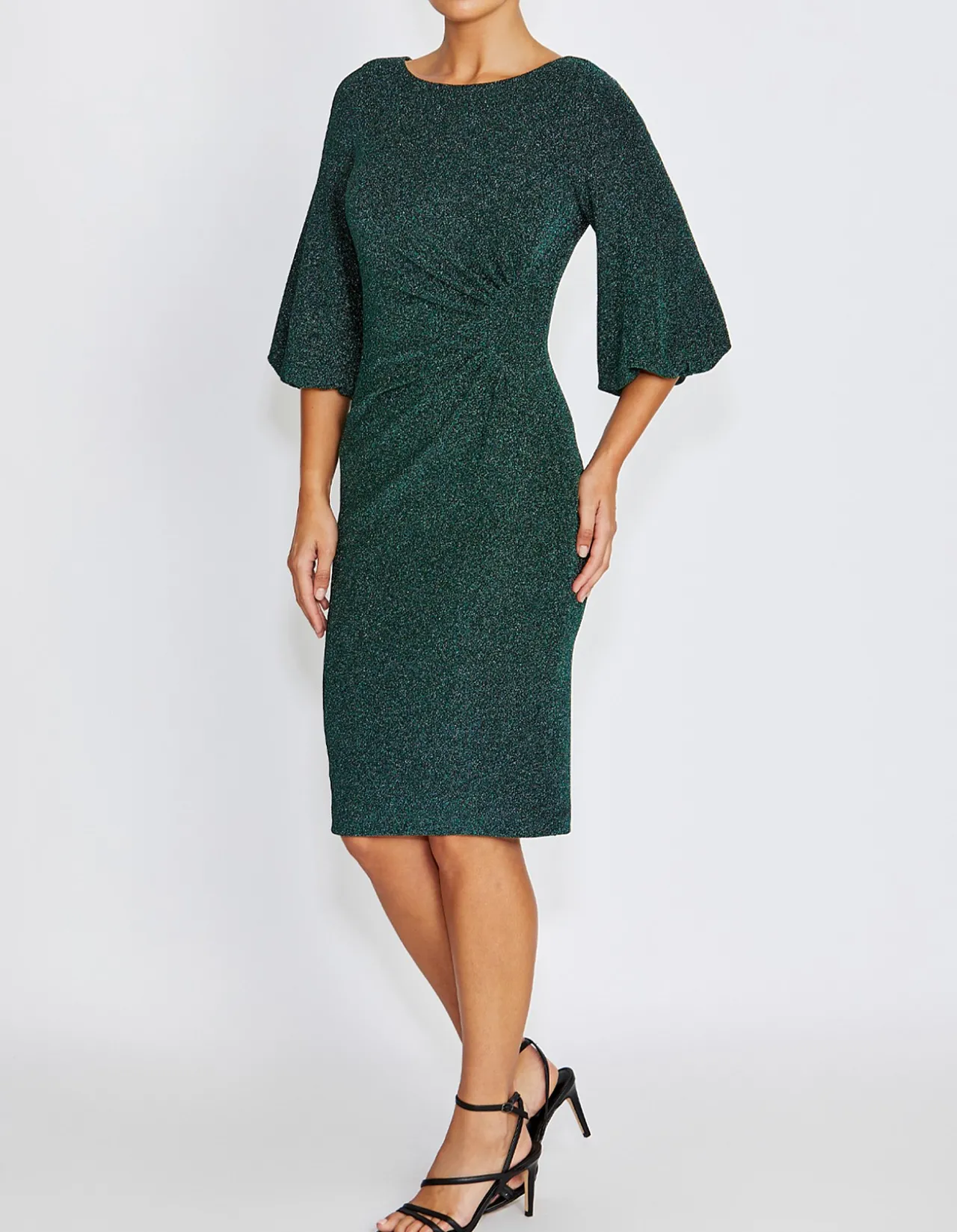 ELETTE FOREST LUREX DRESS