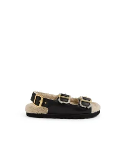 Elidie Shearling Lined Buckle Sandals