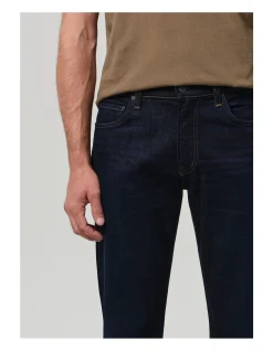 Elijah Relaxed Straight Cashmere Denim Jeans