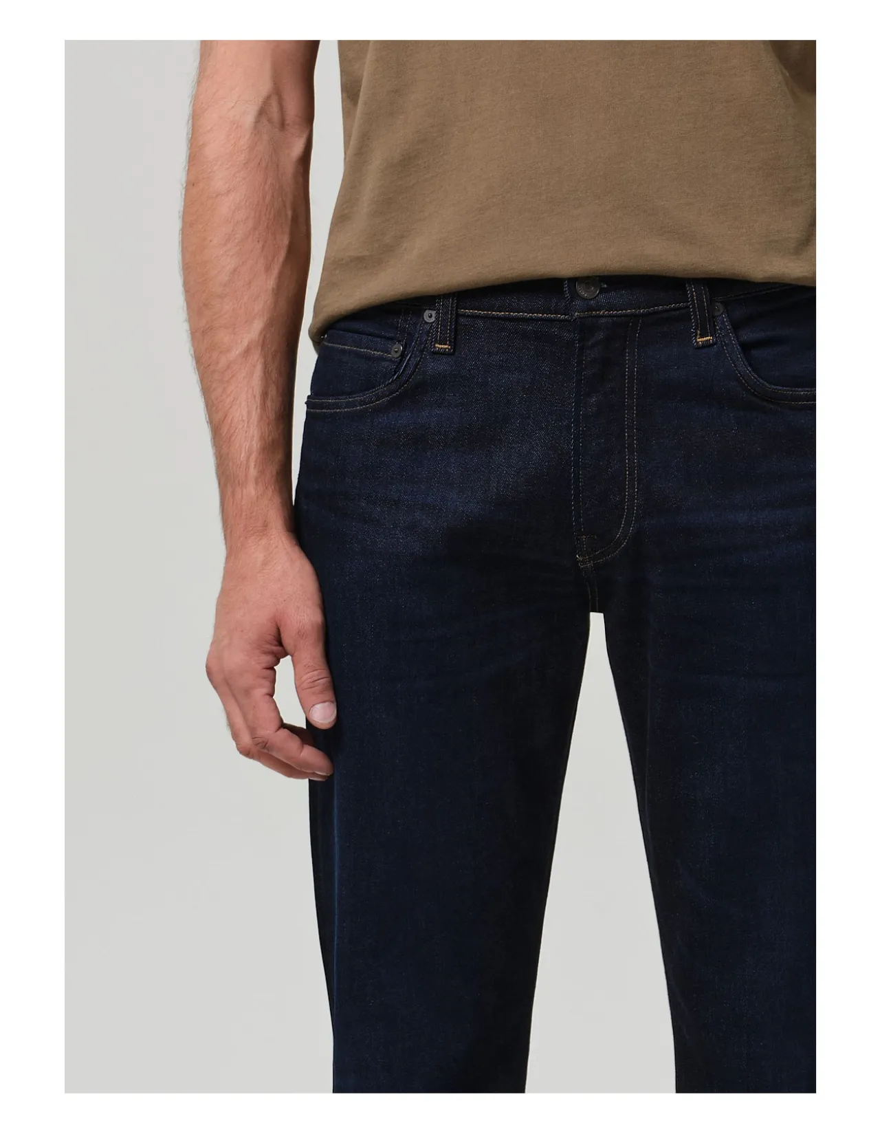 Elijah Relaxed Straight Cashmere Denim Jeans