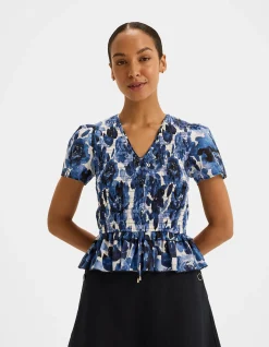 ELIZABETH PEPLUM TOP