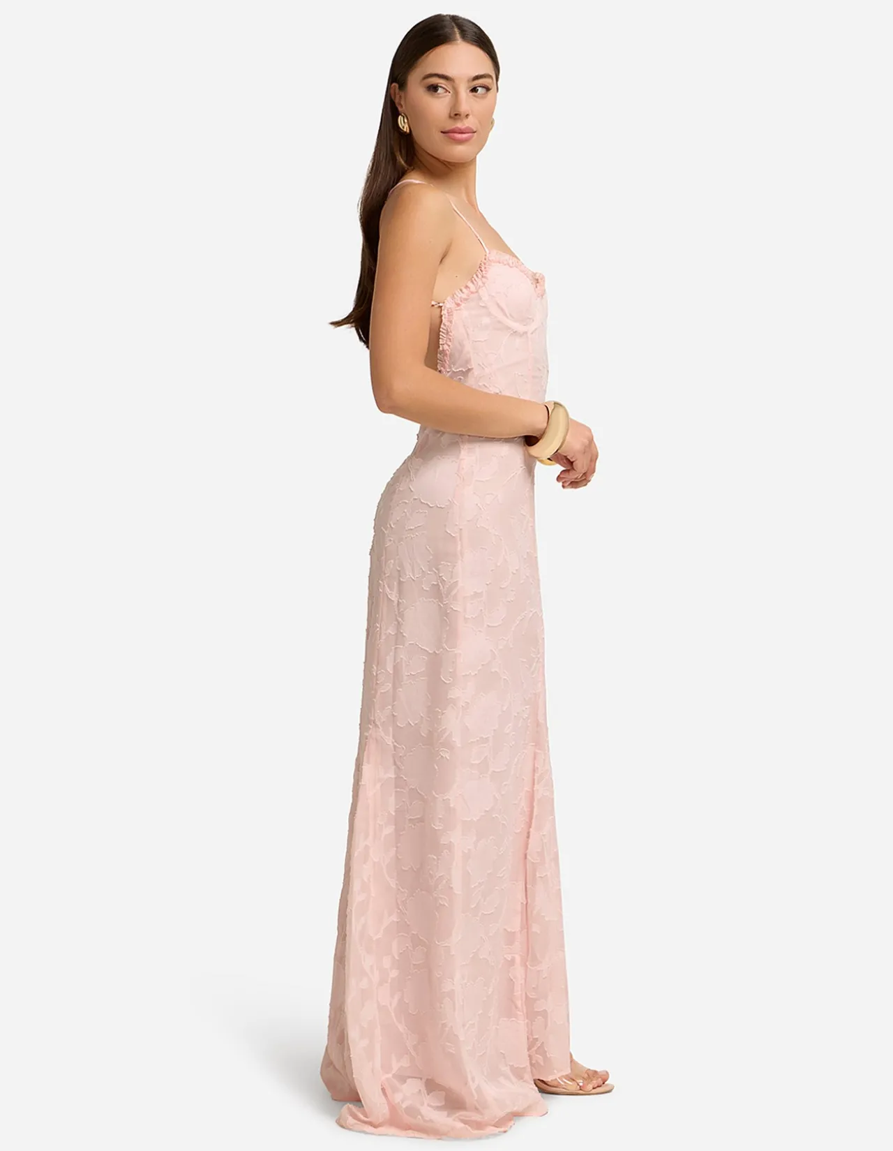 ELLERBY FRILL TRIM MAXI DRESS