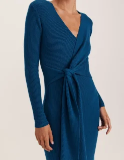 ELLE WRAP KNIT DRESS