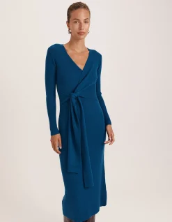 ELLE WRAP KNIT DRESS