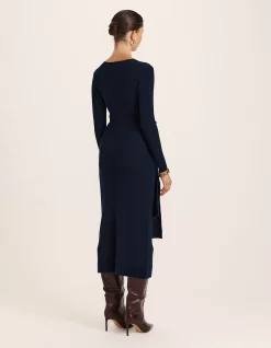 ELLE WRAP KNIT DRESS
