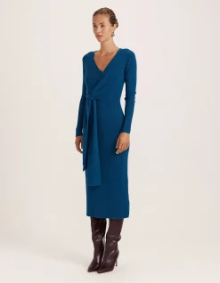 ELLE WRAP KNIT DRESS