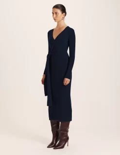 ELLE WRAP KNIT DRESS