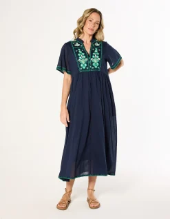 Elodie Flutter Sleeve Smock Dress