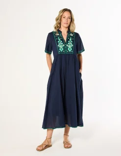 Elodie Flutter Sleeve Smock Dress