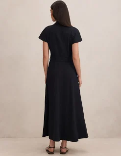 ELORA CREPE SHIRT DRESS