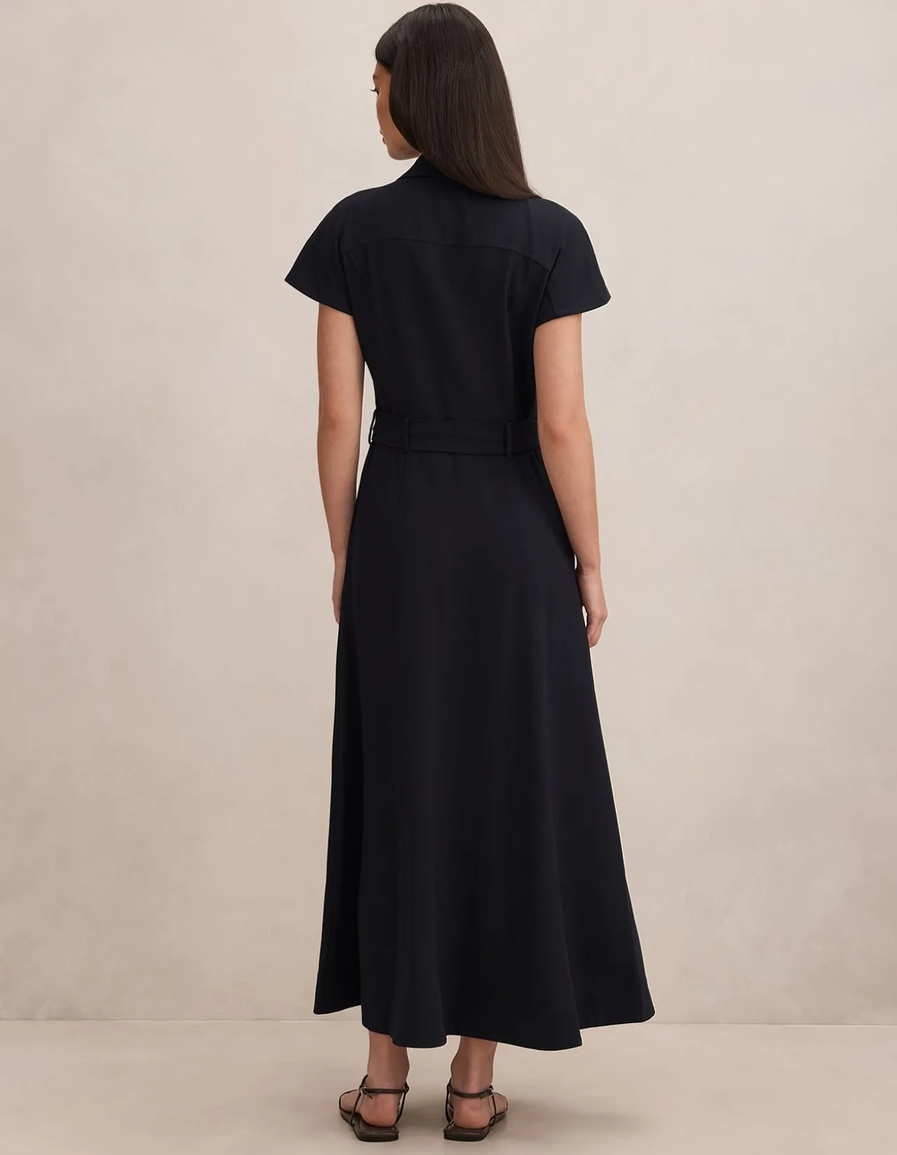 ELORA CREPE SHIRT DRESS