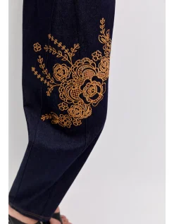 Elora Embroidered Denim Jeans
