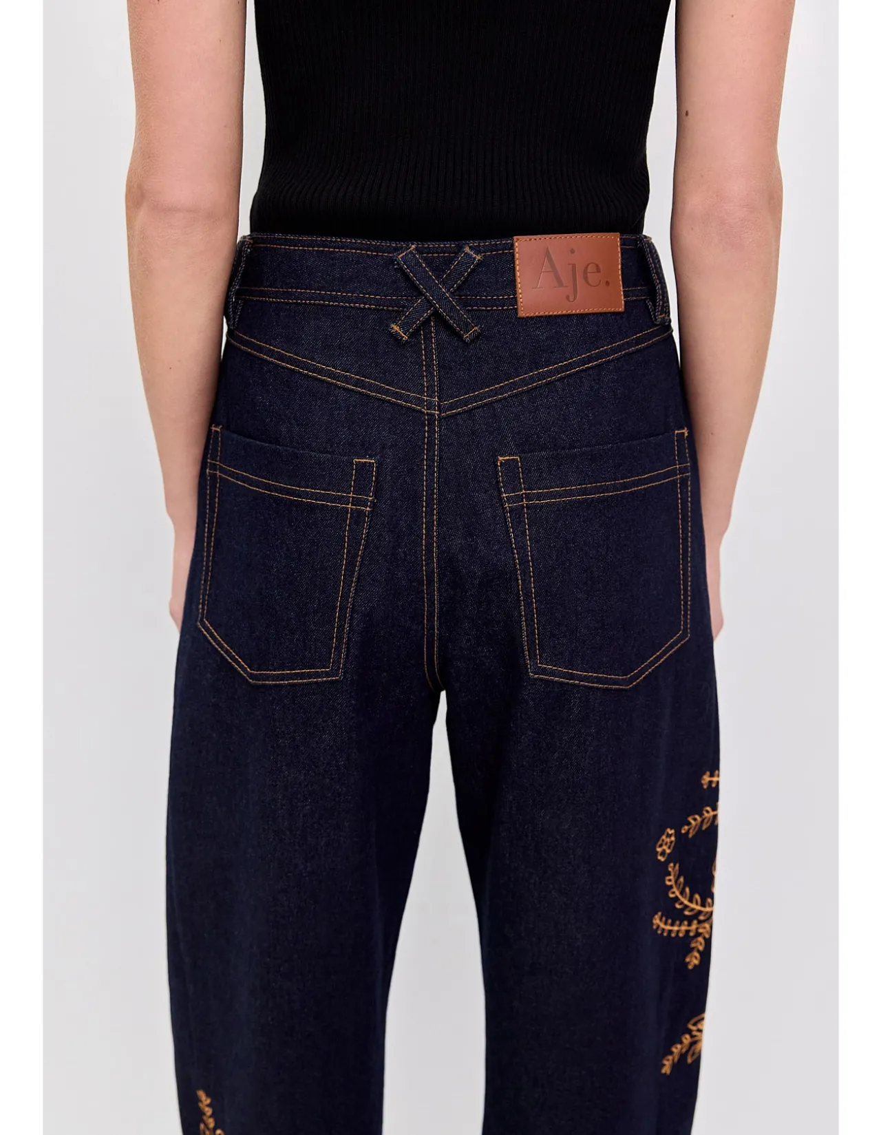 Elora Embroidered Denim Jeans