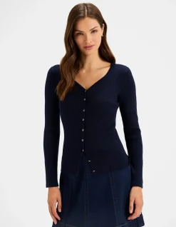ELVA RIBBED CARDIGAN