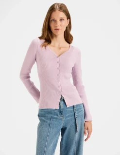 ELVA RIBBED CARDIGAN